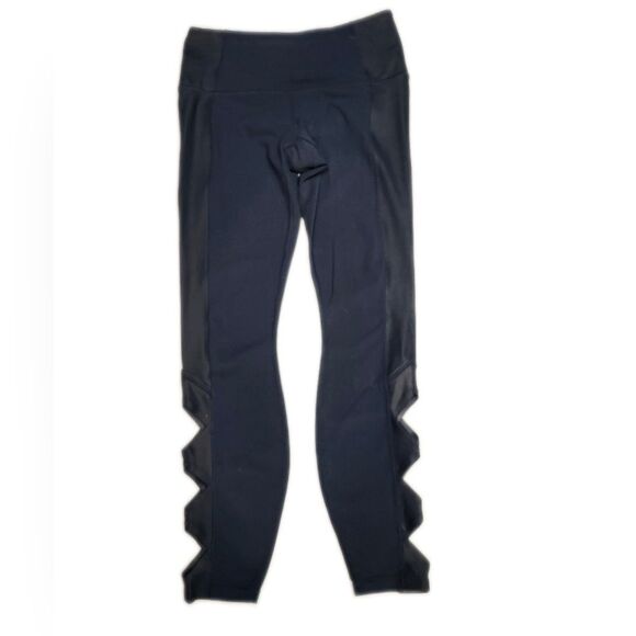 Athleta Cobra Tight cutout deep turquoise green leggings, size XS - Picture 4 of 9